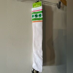 Pair of Four Leaf Clover Tube Socks